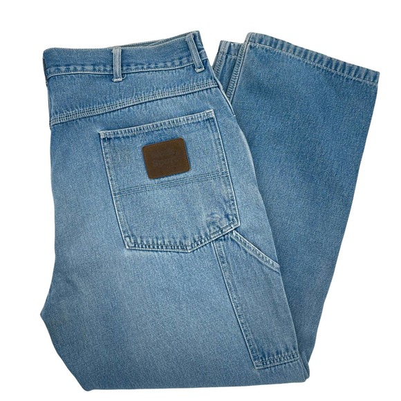 Vintage Other - Vintage Workwear Carpenter Jeans Light Wash Oversized Baggy Fit | 42” x 31”